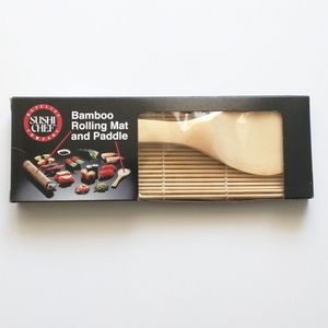 Sushi Chef Bamboo Rolling Mat and Paddle